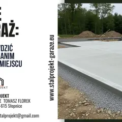 Solidne podłoże pod garaż na samochód, gotowe do montażu. Sprawdź, co przygotować, zanim garaż stanie na miejscu.